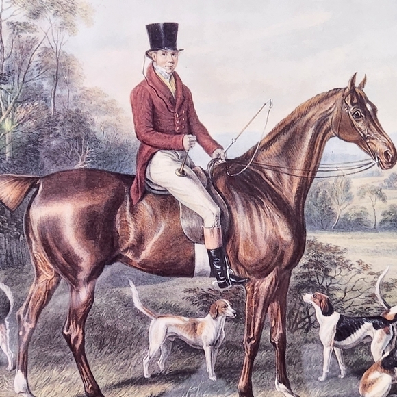 Gathering of Dogs 1991 Arthur A. Kaplan Co. Inc  N.Y.C. Litho in USA Framed Art - Picture 3 of 6